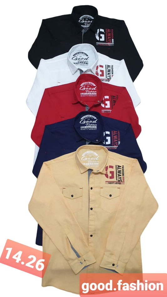 CASUAL KIDS SHIRTS IN COTTON BLEND